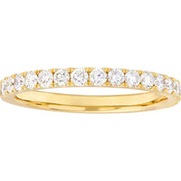 Olas d'Oro - 14K Yellow Gold Diamond Stackable Band - 1/2 Carat Total Diamond Weight
