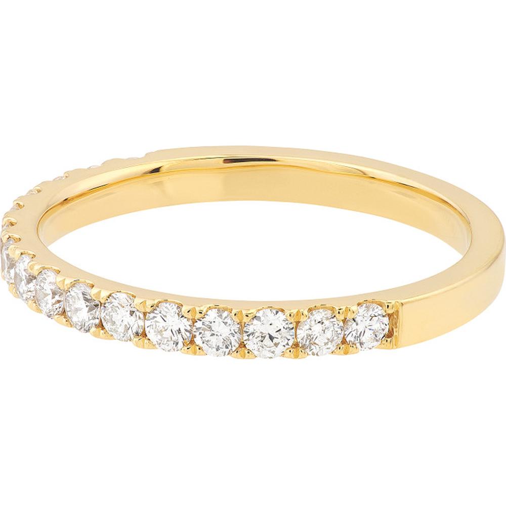 Olas d'Oro - 14K Yellow Gold Diamond Stackable Band - 1/2 Carat Total Diamond Weight