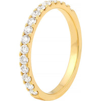 Olas d'Oro - 14K Yellow Gold Diamond Stackable Band - 1/2 Total Carat Weight