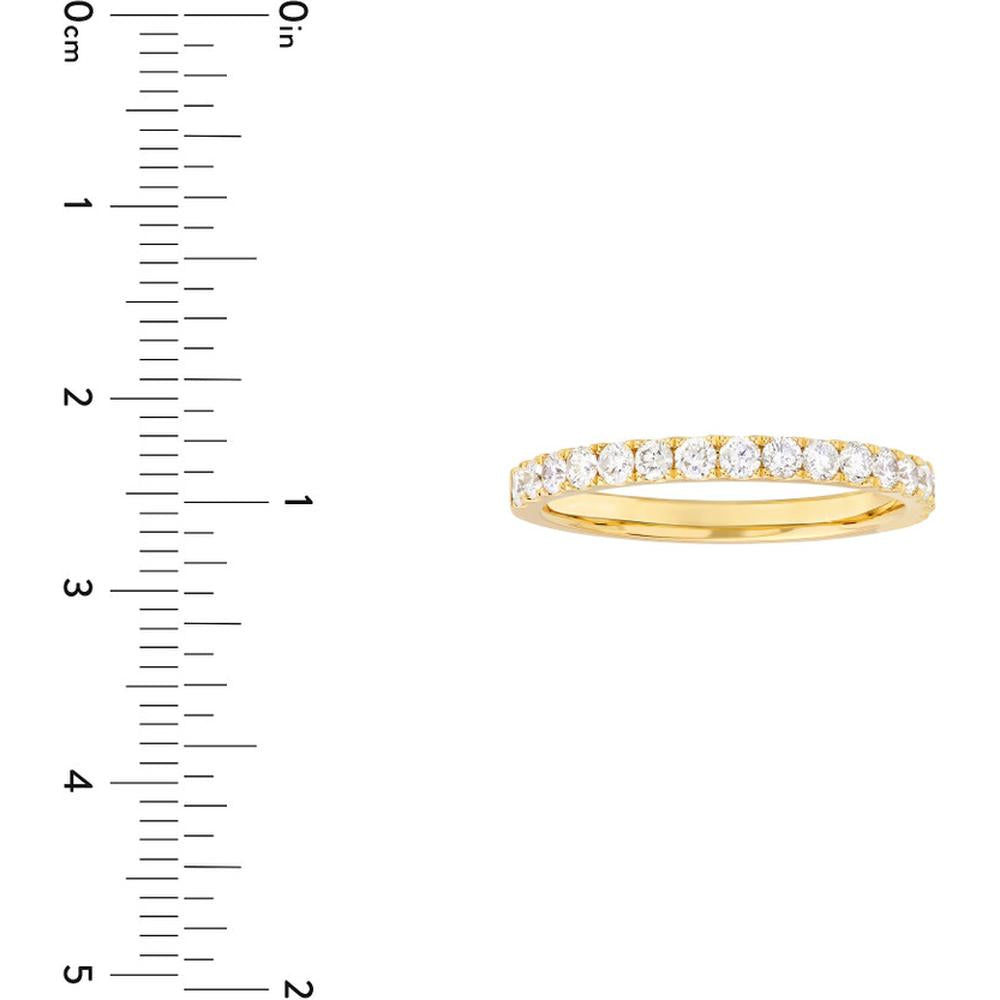 Olas d'Oro - 14K Yellow Gold Diamond Stackable Band with 1/2 Carat Total Diamond Weight