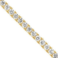 Olas d'Oro - 14K Yellow Gold Diamond Tennis Bracelet - 3.18 Carat Total Diamond Weight