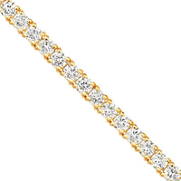 Olas d'Oro - 14K Yellow Gold Diamond Tennis Bracelet with Box Clasp - 2.46 Carat Total Diamond Weight