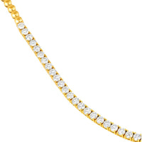 Olas d'Oro - 14K Yellow Gold Diamond Tennis Necklace - 7.00 Carat Total Diamond Weight