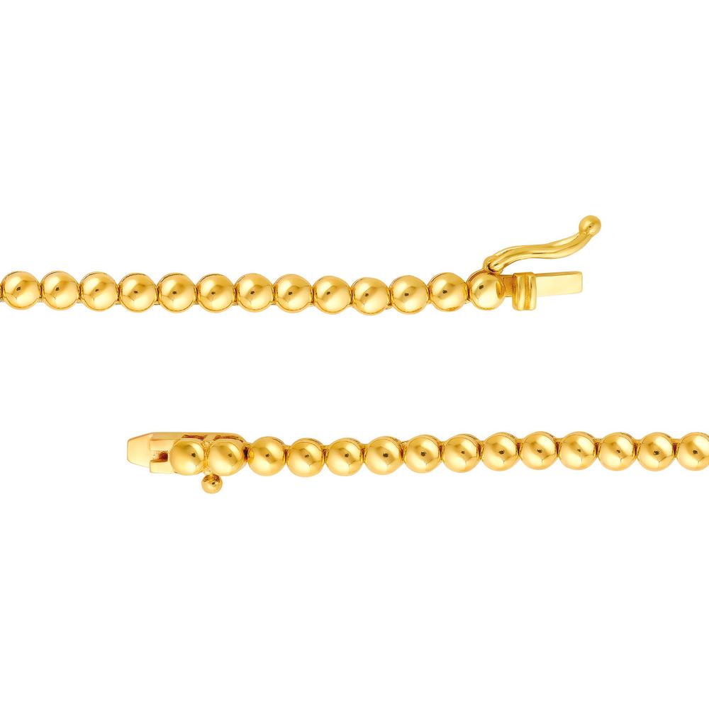 Olas d'Oro - 14K Yellow Gold Diamond Tennis Necklace - 7.00 Carat Total Diamond Weight