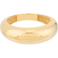 Olas d'Oro - 14K Yellow Gold Domed Puff Ring - Size 7 - 3.56 Grams