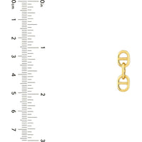 Olas d'Oro - 14K Yellow Gold Double Link Earrings - Elegant & Bold Design