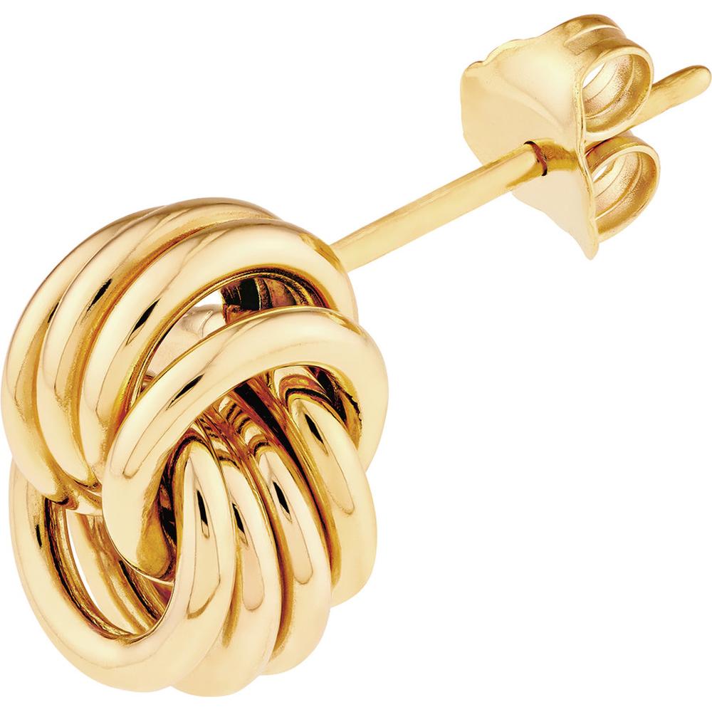 Olas d'Oro - 14K Yellow Gold Double Love Knot Dangle Earrings