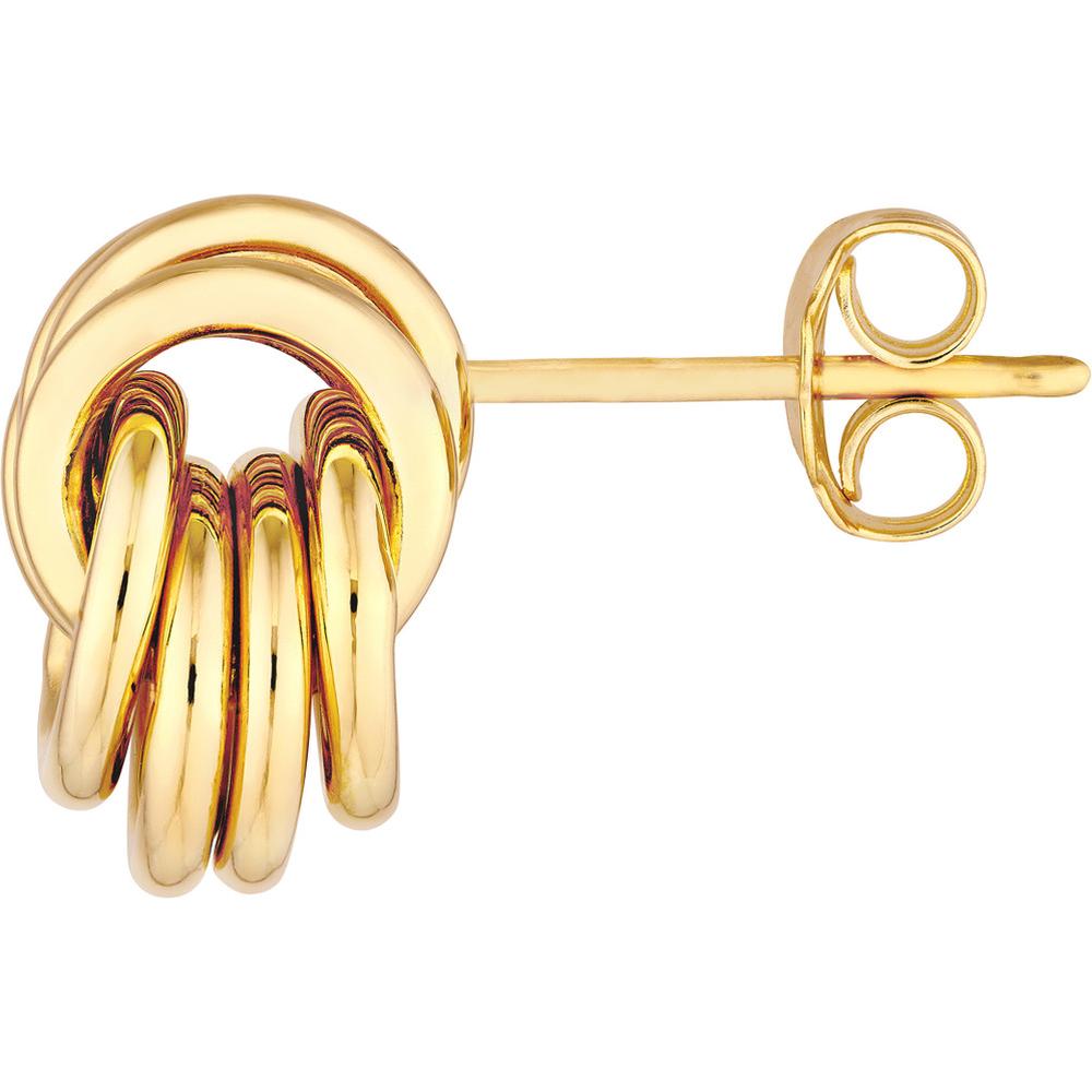 Olas d'Oro - 14K Yellow Gold Double Love Knot Dangle Earrings