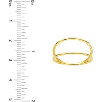 Olas d'Oro - 14K Yellow Gold Double Row Wire Ring - Size 7