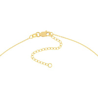 Olas d'Oro - 14K Yellow Gold Engravable Bar Necklace with Adjustable Chain - 3.20 Grams Average Weight