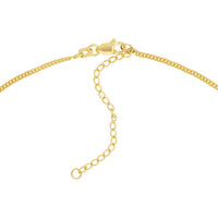 Olas d'Oro - 14K Yellow Gold Engravable Plate on Open Curb Chain Necklace - 3.88 Grams