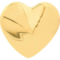 Olas d'Oro - 14K Yellow Gold Extra Large Puffy Heart Earrings - 4.50 Grams Total Weight