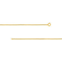 Olas d'Oro - 14K Yellow Gold Fancy Lock Snake Diamond-Cut Chain Necklace - 18" - 10.02 Grams