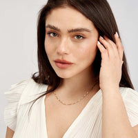 Olas d'Oro - 14K Yellow Gold Fancy Long Link Box Chain Necklace - 18 Inches, 5.1 Grams Weight