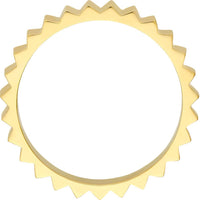 Olas d'Oro - 14K Yellow Gold Fluted Band Ring - Size 8