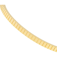 Olas d'Oro - 14K Yellow Gold Fluted Hinge Weave Bangle Bracelet - 10.15 Grams