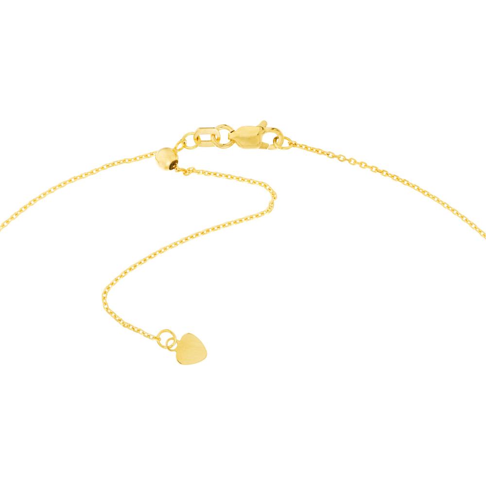 Olas d'Oro - 14K Yellow Gold Full Disc Station Adjustable Choker - 5.03g