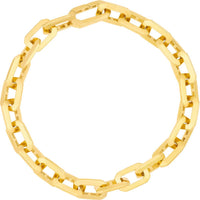 Olas d'Oro - 14K Yellow Gold Geometric Octagon Link Fancy Bracelet - 17.20g Weight