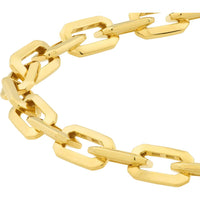 Olas d'Oro - 14K Yellow Gold Geometric Octagon Link Fancy Bracelet - 17.20g Weight