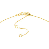 Olas d'Oro - 14K Yellow Gold Gothic Initials Dangle Station Necklace - Customizable Personalized Design