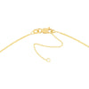Olas d'Oro - 14K Yellow Gold Gothic Scorpio Nameplate Necklace - 2.00g Total Weight