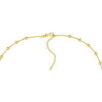 Olas d'Oro - 14K Yellow Gold Graduated Bead Lariat Necklace with Pear Shape Lobster Clasp - 10.70g