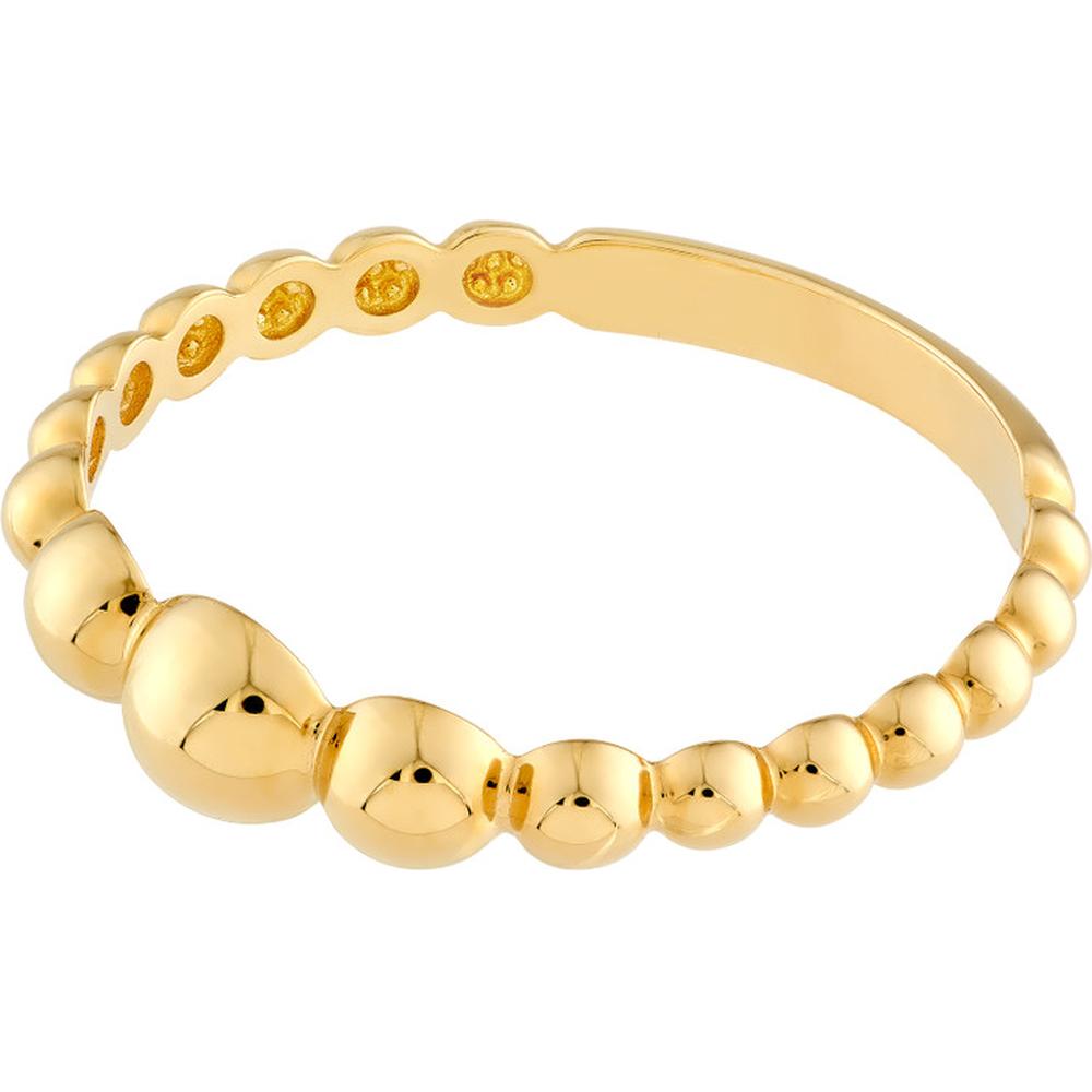 Olas d'Oro - 14K Yellow Gold Graduated Bead Ring - Size 6, 1.27g