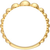 Olas d'Oro - 14K Yellow Gold Graduated Bead Ring - Size 7 - 1.27g