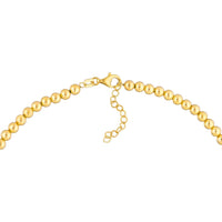 Olas d'Oro - 14K Yellow Gold Graduated Beaded Chain Necklace 17-18 Adjustable Length