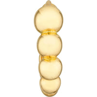 Olas d'Oro - 14K Yellow Gold Graduated Beaded Hoop Earrings - 2.50g