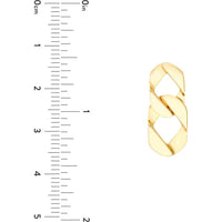 Olas d'Oro - 14K Yellow Gold Graduated Chain Link Earrings - 3.10g Total Weight