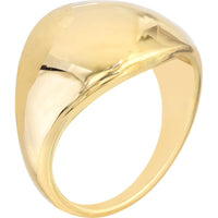 Olas d'Oro - 14K Yellow Gold Graduated Dome Signet Ring  Size 7