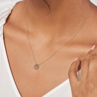 Olas d'Oro - 14K Yellow Gold Heart Cutout Love Mini Disc Adjustable Necklace