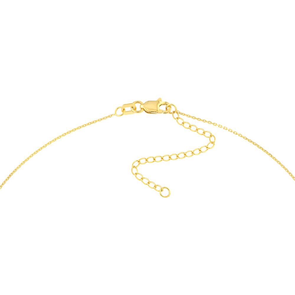 Olas d'Oro - 14K Yellow Gold Heartbeat Adjustable Necklace - 1.86g