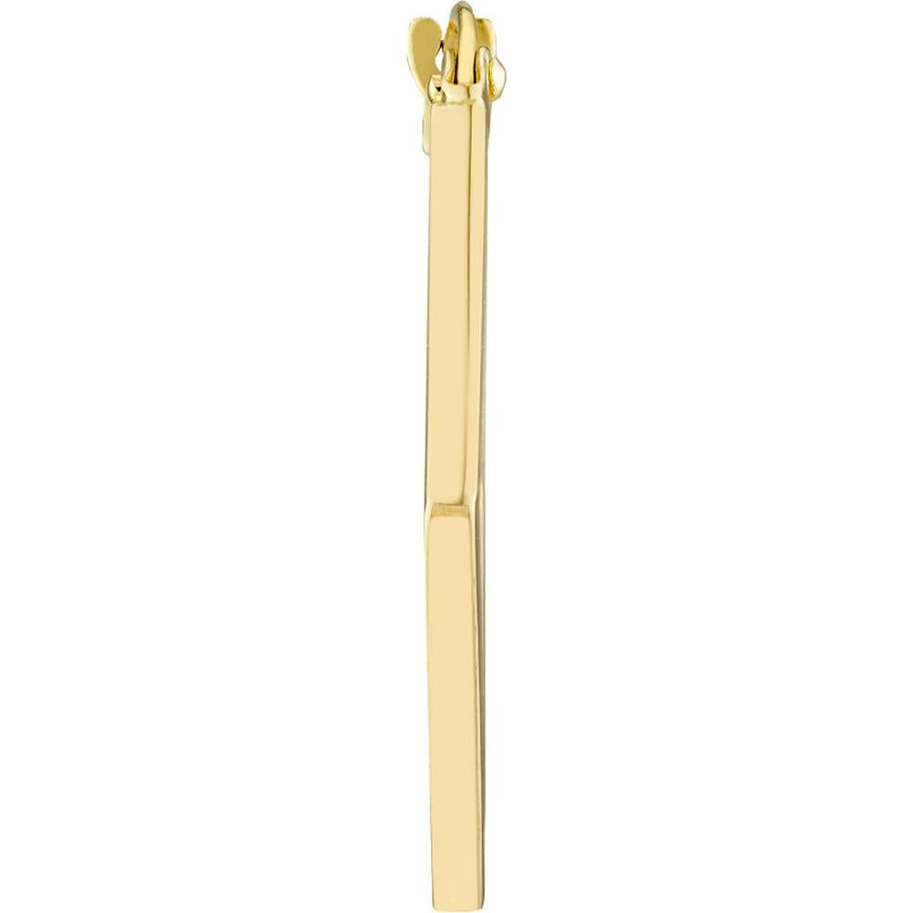 Olas d'Oro - 14K Yellow Gold Hexagon Shape Hoop Earrings  20mm
