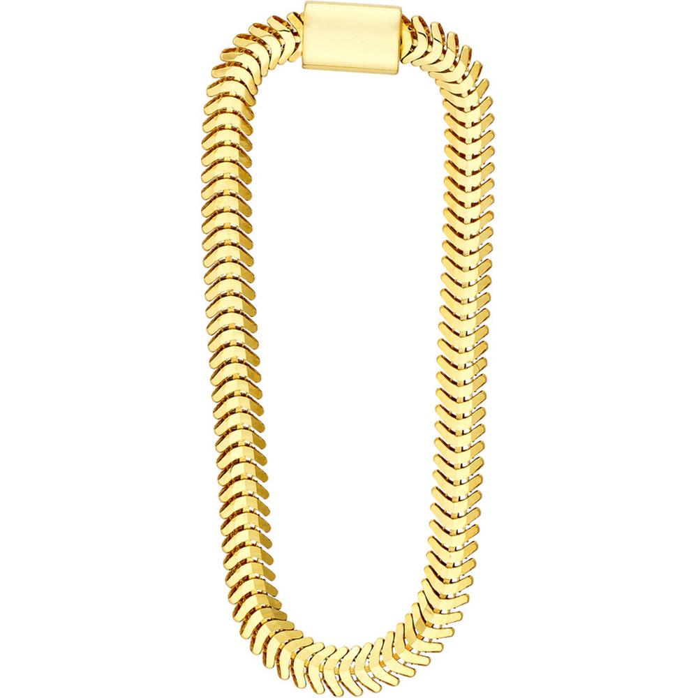 Olas d'Oro - 14K Yellow Gold Hollow Loop Snake Chain Earrings - 1.69g Total Weight