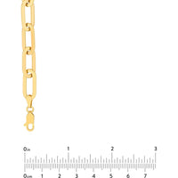 Olas d'Oro - 14K Yellow Gold Hollow Oval Link Chain Necklace - 18'' Length, 15.5g Weight