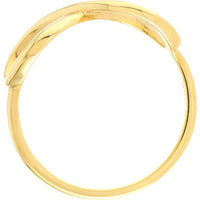 Olas d'Oro - 14K Yellow Gold Infinity Ring - Elegant Symbol of Unbreakable Bond, Size 8