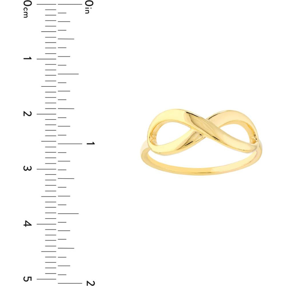 Olas d'Oro - 14K Yellow Gold Infinity Ring - Size 6 - 1.95g