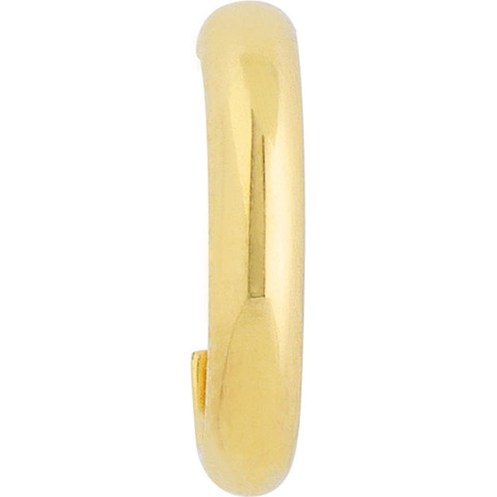 Olas d'Oro - 14K Yellow Gold J-Shaped Huggie Earrings - 1.10g
