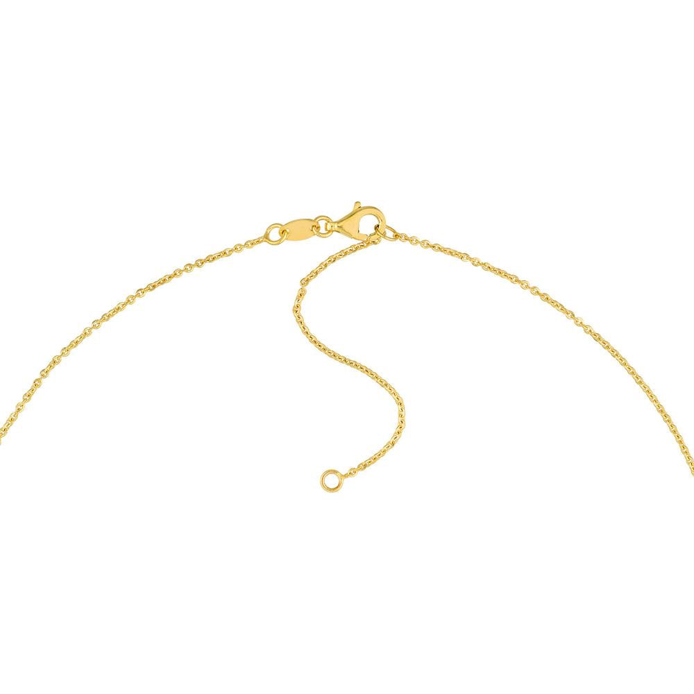 Olas d'Oro - 14K Yellow Gold Knot Pendant Necklace with Adjustable Closure - 2.70g