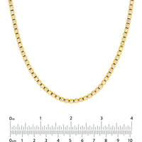 Olas d'Oro - 14K Yellow Gold Large Bezel Set Diamond Tennis Necklace - 7.10 Carat Total Diamond Weight