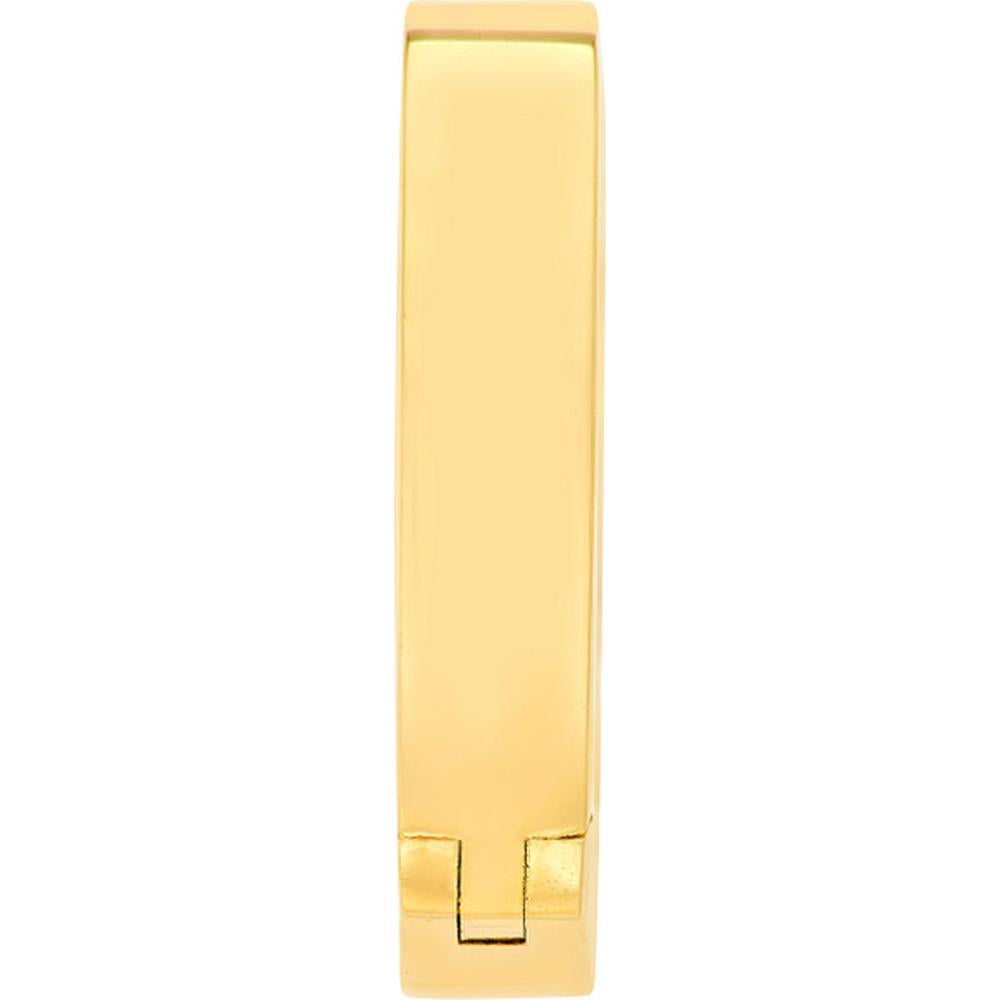 Olas d'Oro - 14K Yellow Gold Large Square Hoop Earrings - 2.77g