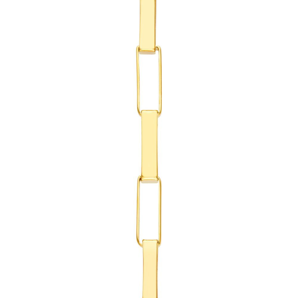 Olas d'Oro - 14K Yellow Gold Long Box Dangle Earrings - 2.00 Grams Total Weight
