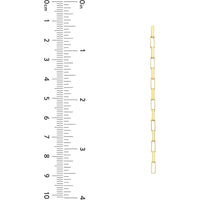 Olas d'Oro - 14K Yellow Gold Long Box Dangle Earrings - 2.00 Grams Total Weight