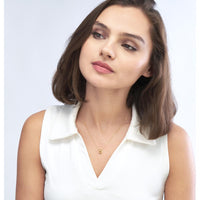 Olas d'Oro - 14K Yellow Gold Love Knot Pendant Necklace with Adjustable Cable Chain and Lobster Lock Closure