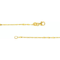 Olas d'Oro - 14K Yellow Gold Lumicina Chain with Flat Disc Stations - 20" Necklace
