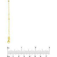 Olas d'Oro - 14K Yellow Gold Lumicina Chain with Flat Disc Stations - 20" Necklace