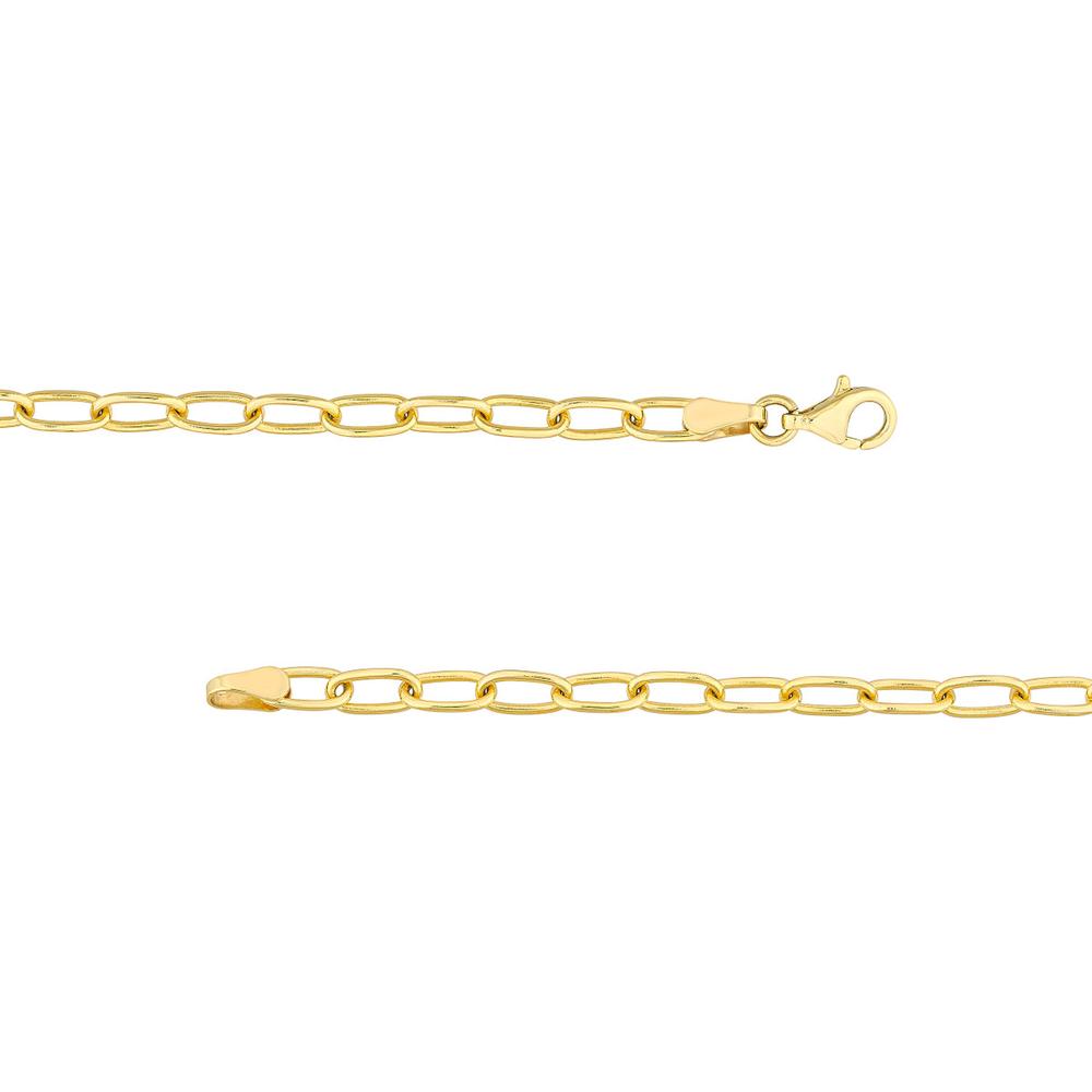 Olas d'Oro - 14K Yellow Gold Mariner Link Bracelet with 1/5tcw Diamonds and Forzentina Chain