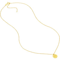Olas d'Oro - 14K Yellow Gold Mini Basketball Adjustable Necklace with Spring Ring Clasp